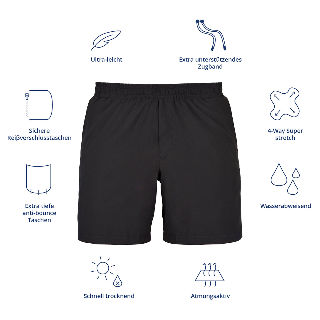 Schwarze Sporthose