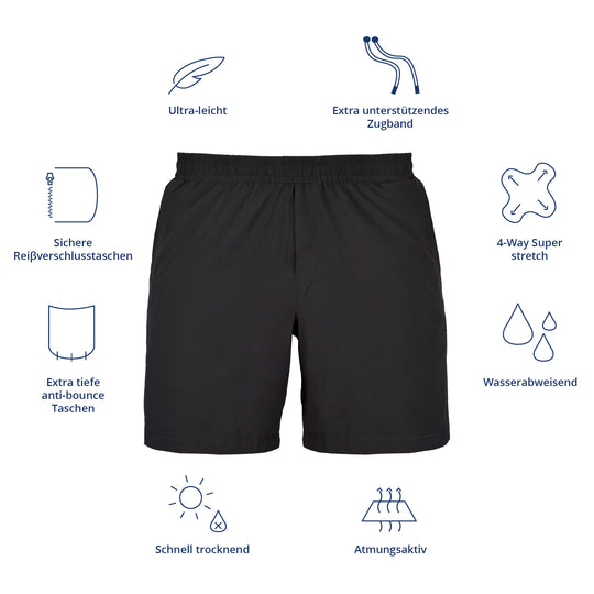 Schwarze Sporthose