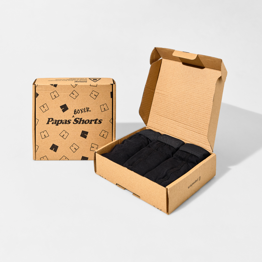 Schwarze Buxe ohne Logo (3er-Pack)