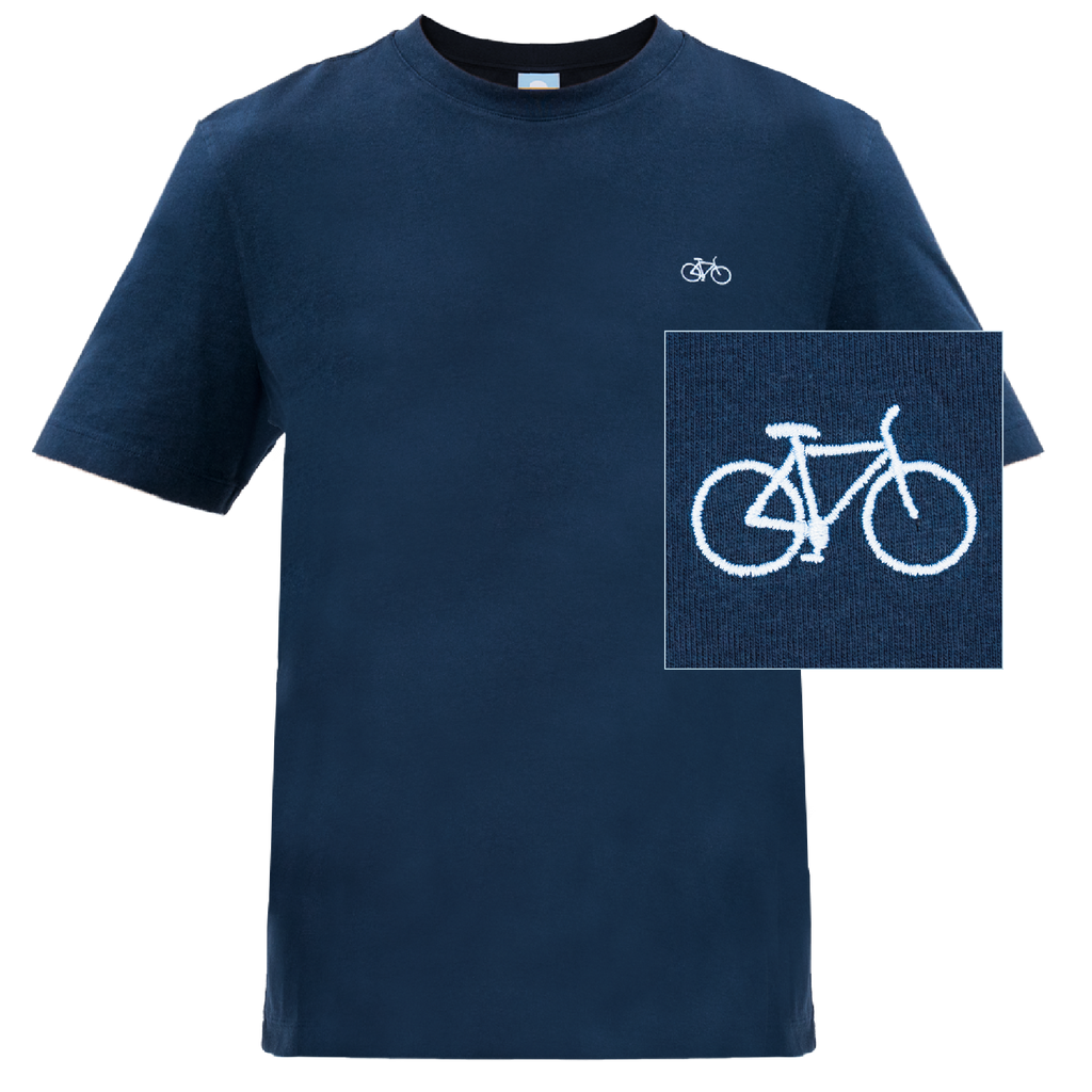 fahrrad.de retoure kostenlos T-Shirt Blau Herren Fahrrad Stickerei » Die schönsten Shirts – Papas Shorts